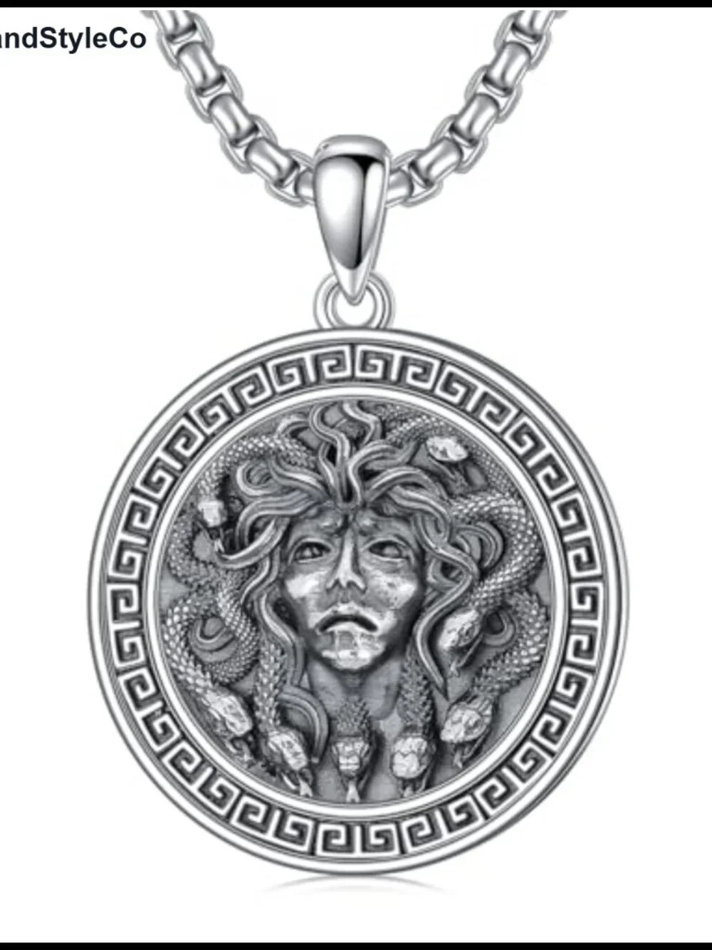 Viking Pendant Necklace Men Nordic Celtic 925 Sterling Silver Vintage Mjolnir